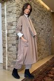 Sola Smart Tech Cowl Cocoon Dress Mocha